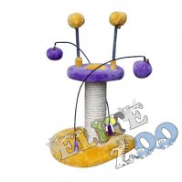 Drapak Mini UFO dla kota fioletowo- żółty Yarro