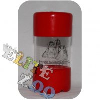 Pojemnik Pudełko na gumki elastyczne Małe Czerwone Lainee