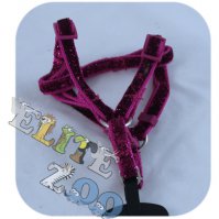 Glittery harnesses for cat Purple Yarro