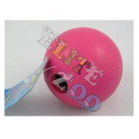 Zabawka gumowa Piłka z dzwonkiem różowa 5 cm Yarro