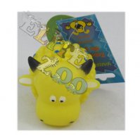 Zabawka winylowa piszcząca krówka 8x6cm żółta Yarro
